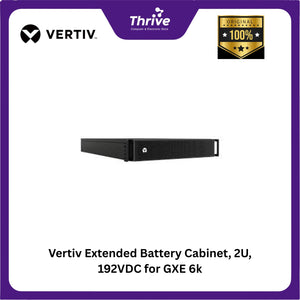 Vertiv Extended Battery Cabinet, 2U, 192VDC for GXE 6kVA, Rail Kit Bundled, power cable (600mm) GXE3-EBC192VRT2U
