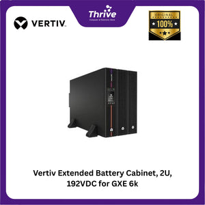 Vertiv Extended Battery Cabinet, 2U, 192VDC for GXE 6kVA, Rail Kit Bundled, power cable (600mm) GXE3-EBC192VRT2U