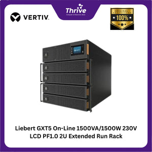 Liebert GXT5 On-Line 1500VA/1500W 230V LCD PF1.0 2U Extended Run Rack ...