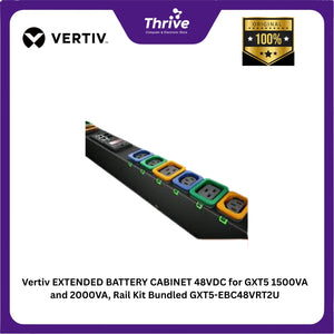 Vertiv EXTENDED BATTERY CABINET 48VDC for GXT5 1500VA and 2000VA, Rail Kit Bundled GXT5-EBC48VRT2U