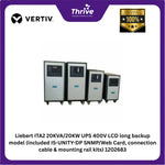 Load image into Gallery viewer, Liebert ITA2 20KVA/20KW UPS 400V LCD long backup model (included IS-UNITY-DP SNMP/Web Card, connection cable &amp; mounting rail kits) 1202683