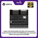 Load image into Gallery viewer, Liebert ITA2 20KVA/20KW UPS 400V LCD long backup model (included IS-UNITY-DP SNMP/Web Card, connection cable &amp; mounting rail kits) 1202683