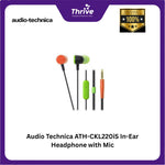 Load image into Gallery viewer, Audio Technica ATH-CKL220iS In-Ear Headphone with Mic