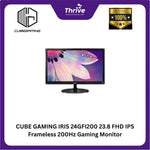 Load image into Gallery viewer, CUBE GAMING IRIS 24GFI200 23.8 FHD IPS Frameless 200Hz Gaming Monitor with AMD FreeSync &amp; G-SYNC (HDMI + DP) - Response Time 1ms