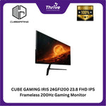 Load image into Gallery viewer, CUBE GAMING IRIS 24GFI200 23.8 FHD IPS Frameless 200Hz Gaming Monitor with AMD FreeSync &amp; G-SYNC (HDMI + DP) - Response Time 1ms