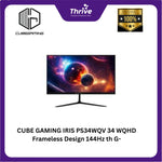 Load image into Gallery viewer, CUBE GAMING IRIS PS34WQV 34 WQHD Frameless Design 144Hz Curved Gaming Monitor with G-SYNC