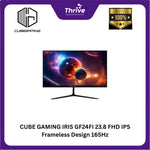 Load image into Gallery viewer, CUBE GAMING IRIS GF24FI 23.8 FHD IPS Frameless Design 165Hz Gaming Monitor with AMD FreeSync &amp; G-SYNC (HDMI + DP) - Response Time 1ms