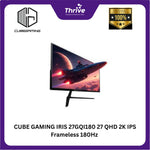 Load image into Gallery viewer, CUBE GAMING IRIS 27GQI180 27 QHD 2K IPS Frameless 180Hz Gaming Monitor with G-SYNC &amp; AMD FreeSync