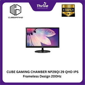 CUBE GAMING CHAMBER NP29QI 29 QHD IPS Frameless Design 200Hz Gaming Monitor with G-SYNC