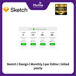 Load image into Gallery viewer, Sketch | Design | Monthly | per Editor | billed yearly

