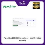 Load image into Gallery viewer, Pipedrive | CRM | Per seat per | month | billed annually