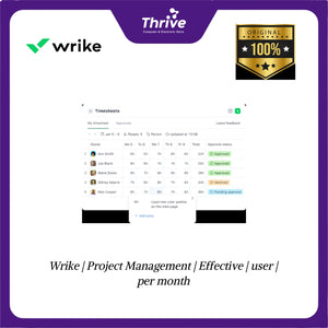 Wrike | Project Management | Effective | user | per month