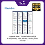 Load image into Gallery viewer, PipelineDeals | Customer Relationship Management (CRM) | per user | month | billed annually
