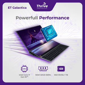 Laptop untuk Bisnis - ET Galactica i7 16GB RAM 2TB SSD - Ultimate Business Laptop