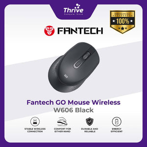 Mouse Wireless Office - Go Series W606 (Black) 1600DPI - Fantech
