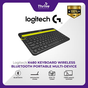 Keyboard Logitech K480 - Keyboard Wireless Bluetooth Portable Multi-Device