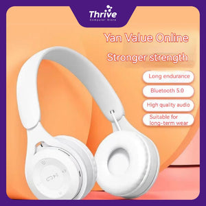 Y08 Headset Bluetooth Headset Wireless Makaron Headphone Olahraga Fashion Bass Lipat headset nirkabel