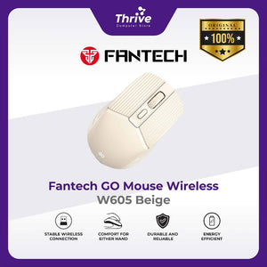 Mouse Wireless Office - Go Series W605 (Beige) - Fantech