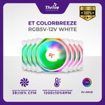 Load image into Gallery viewer, ET ColorBreeze RGB5V-12V White - PC Cooling Fan RGB for Gaming
