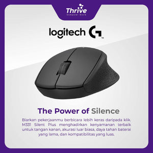 Mouse Logitech M331 - Mouse Wireless Silent Click - Black