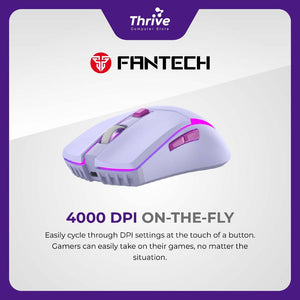 Wireless Mouse Gaming - Fantech Venom II WGC2 (Purple)