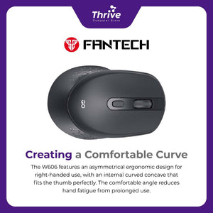 Mouse Wireless Office - Go Series W606 (Black) 1600DPI - Fantech
