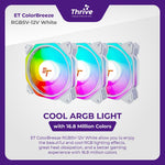 Load image into Gallery viewer, ET ColorBreeze RGB5V-12V White - PC Cooling Fan RGB for Gaming
