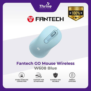 Mouse Wireless Office - Go Series W608 2.4Ghz 1200DPI (Blue) - Fantech
