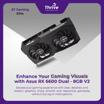 Load image into Gallery viewer, PC RAKITAN Gaming -ET Gaming Elite dengan  Asus RX 6600 Dual - 8GB V2