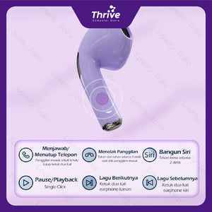 Headset Bluetooth 5.1 Pro 6 TWS Earphone Wirelles Hifi Sound