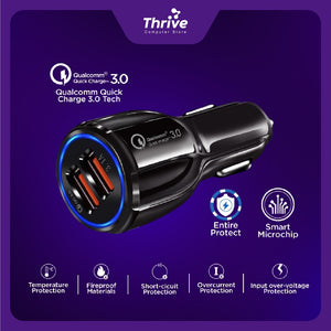 Car Charger 2 Port - Colokan Mobil QC3.0 3.1A JOYSEUS