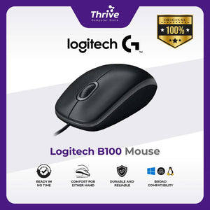 Mouse Logitech B100 - Mouse Optical USB