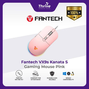 Kanata Wired VX9s Gaming Mouse RGB Macro (Pink) - Fantech