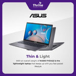 Load image into Gallery viewer, ASUS VIVOBOOK 14 A1400KA N4500 4GB 256GB W11+OHS 14.0FHD BLIT SLV -FHD422
