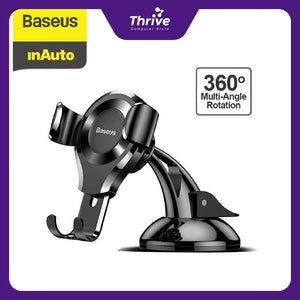 Car Holder Baseus Osculum Type Gravity Mobile Phone Mount Mobil Universal GPS Dashboard Ori