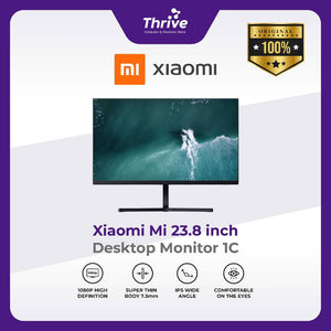 Xiaomi Monitor Mi 23.8inch - Desktop Monitor 1C 60Hz 6ms - Bezel Tipis LED - Black