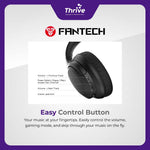 Load image into Gallery viewer, Fantech Go Vibe WH05 Wireless Bluetooth Headphone Dual Mode - Black