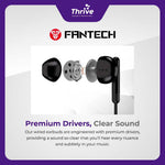 Load image into Gallery viewer, Fantech LinkPODS ES3 - Lightweight Stereo Wired Earbuds Earphone - White