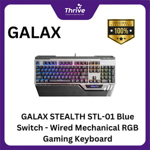 GALAX STEALTH STL-01 Blue Switch - Wired Mechanical RGB Gaming Keyboard (Anti-Ghosting Keys)