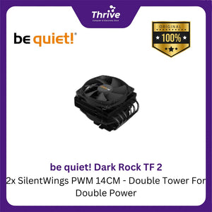 be quiet! Dark Rock TF 2 - 2x SilentWings PWM 14CM - Double Tower For Double Power