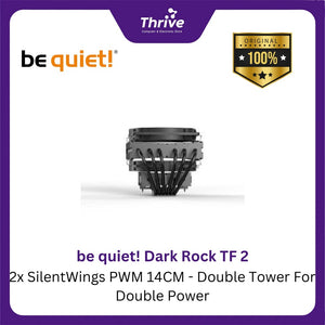 be quiet! Dark Rock TF 2 - 2x SilentWings PWM 14CM - Double Tower For Double Power