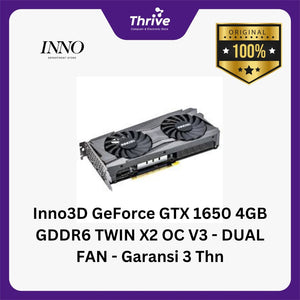 Inno3D GeForce GTX 1650 4GB GDDR6 TWIN X2 OC V3 - DUAL FAN - Garansi 3 Thn