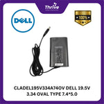Load image into Gallery viewer, CLADEL195V334A74OV DELL 19.5V 3.34 OVAL TYPE 7.4*5.0