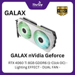 Load image into Gallery viewer, GALAX nVidia Geforce RTX 4060 Ti 8GB GDDR6 (1-Click OC) - Lighting EFFECT - DUAL FAN -
