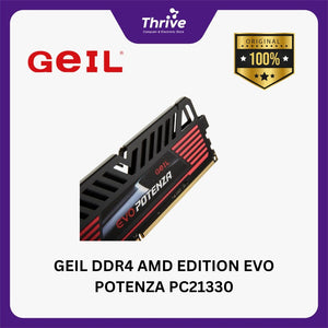 GEIL DDR4 AMD EDITION EVO POTENZA PC21330 2666MHz Dual Channel 8GB (2x4GB) 19-19-19-43 GAPB48GB2666C19DC