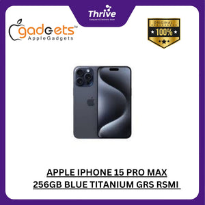 APPLE IPHONE 15 PRO MAX 256GB BLUE TITANIUM GRS RSMI INDONESIA GDN