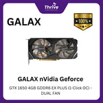 Load image into Gallery viewer, GALAX nVidia Geforce GTX 1650 4GB GDDR6 EX PLUS (1-Click OC) - DUAL FAN
