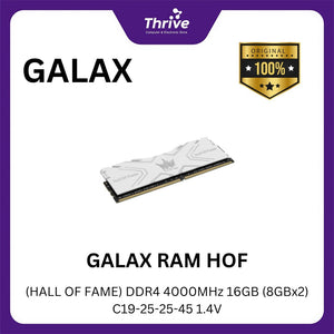 GALAX RAM HOF (HALL OF FAME) DDR4 4000MHz 16GB (8GBx2) C19-25-25-45 1.4V