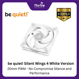 be quiet! Silent Wings PRO 4 White Version - 120mm PWM - Legendary Silence, Epic Performance and Features