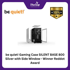 be quiet! Gaming Case SILENT BASE 800 Silver with Side Window - Winner Reddot Award